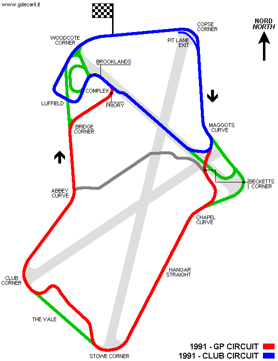 Silverstone 1991÷1993: circuito GP